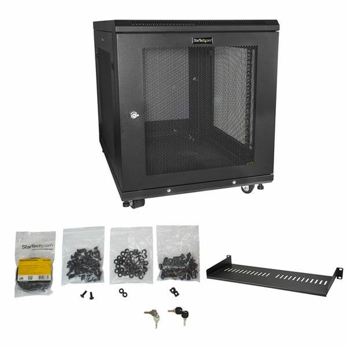 Fali Rack Szekrény Startech RK1233BKM